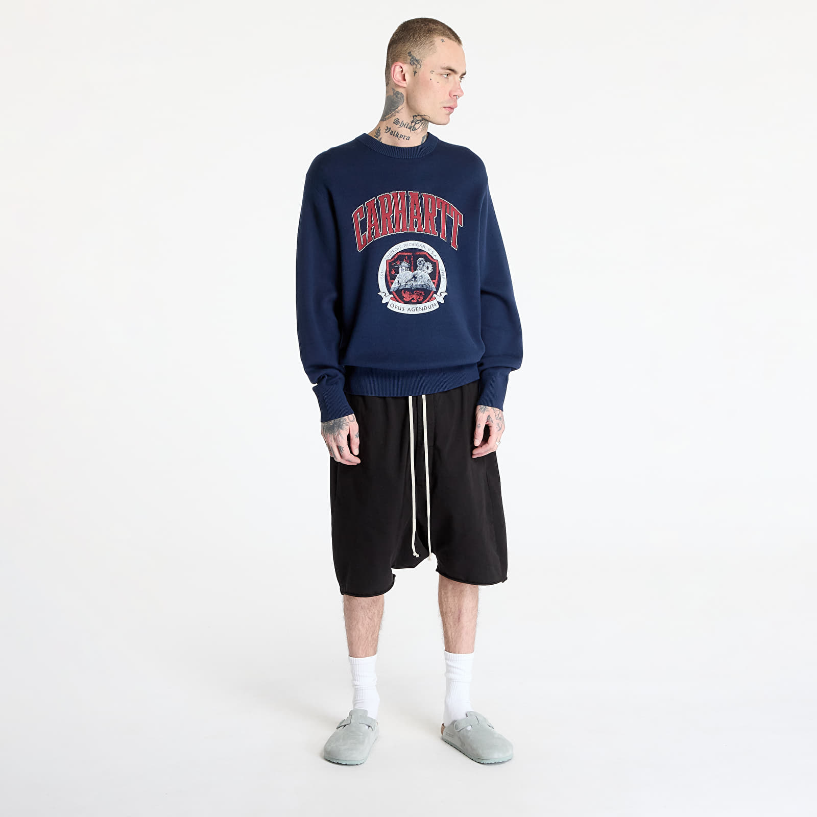 Svetry Carhartt WIP Library College Sweater UNISEX Ink