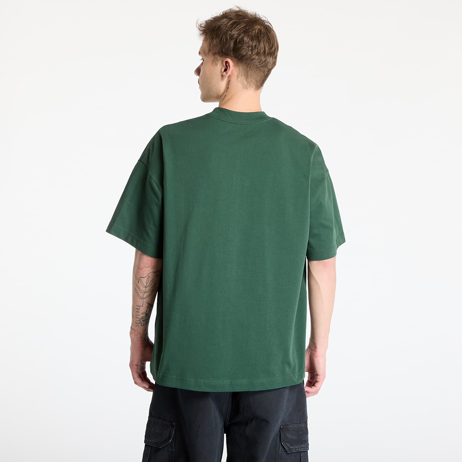 T-shirty męskie Carhartt WIP S/S Signature Script T-Shirt UNISEX Sycamore Tree/ Dusty Rose