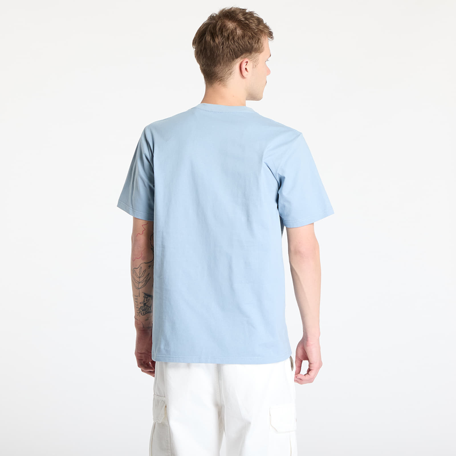 T-shirts Carhartt WIP University Script Short Sleeve T-Shirt UNISEX Dusty Ice/ White