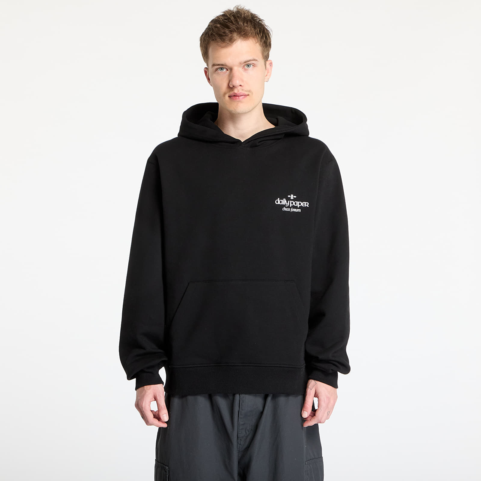 Felpa Daily Paper Overlooked Hoodie UNISEX Black S