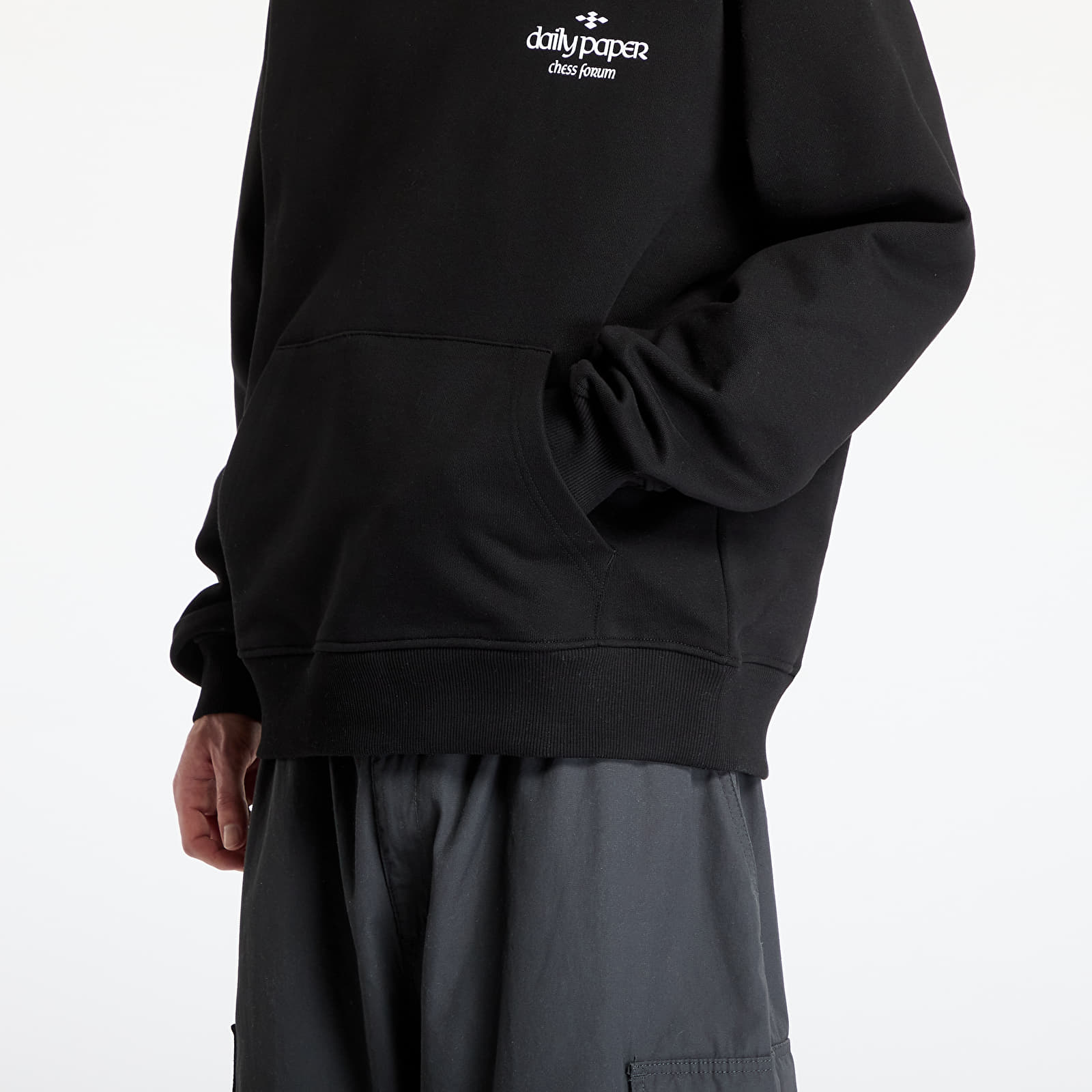 Bluzy Daily Paper Overlooked Hoodie UNISEX Black