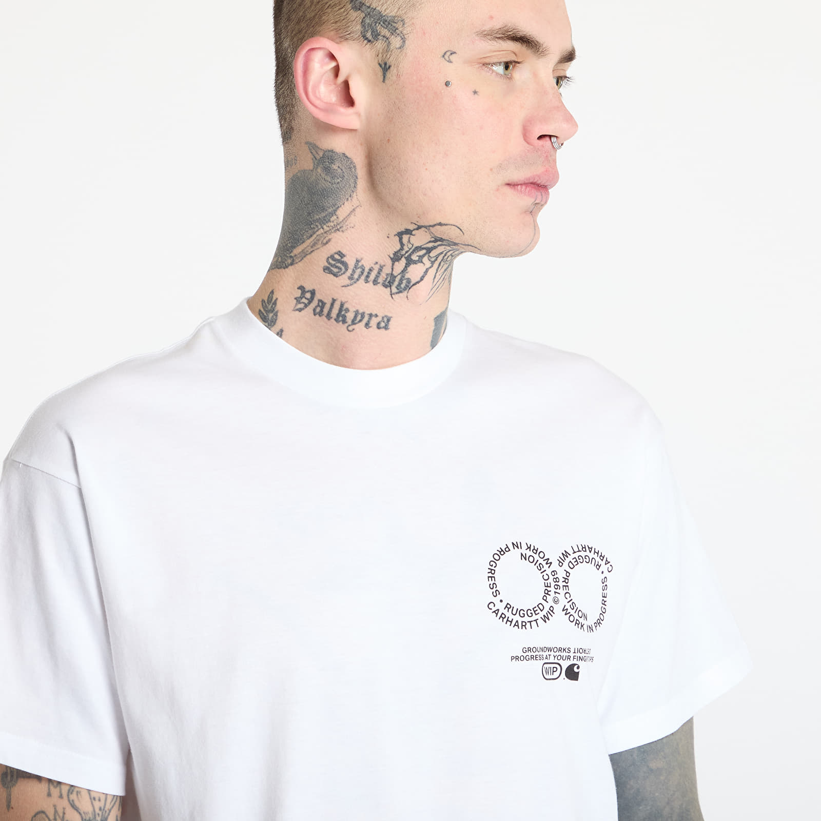 T-Shirts Carhartt WIP S/S Rotation T-Shirt UNISEX White/ Black