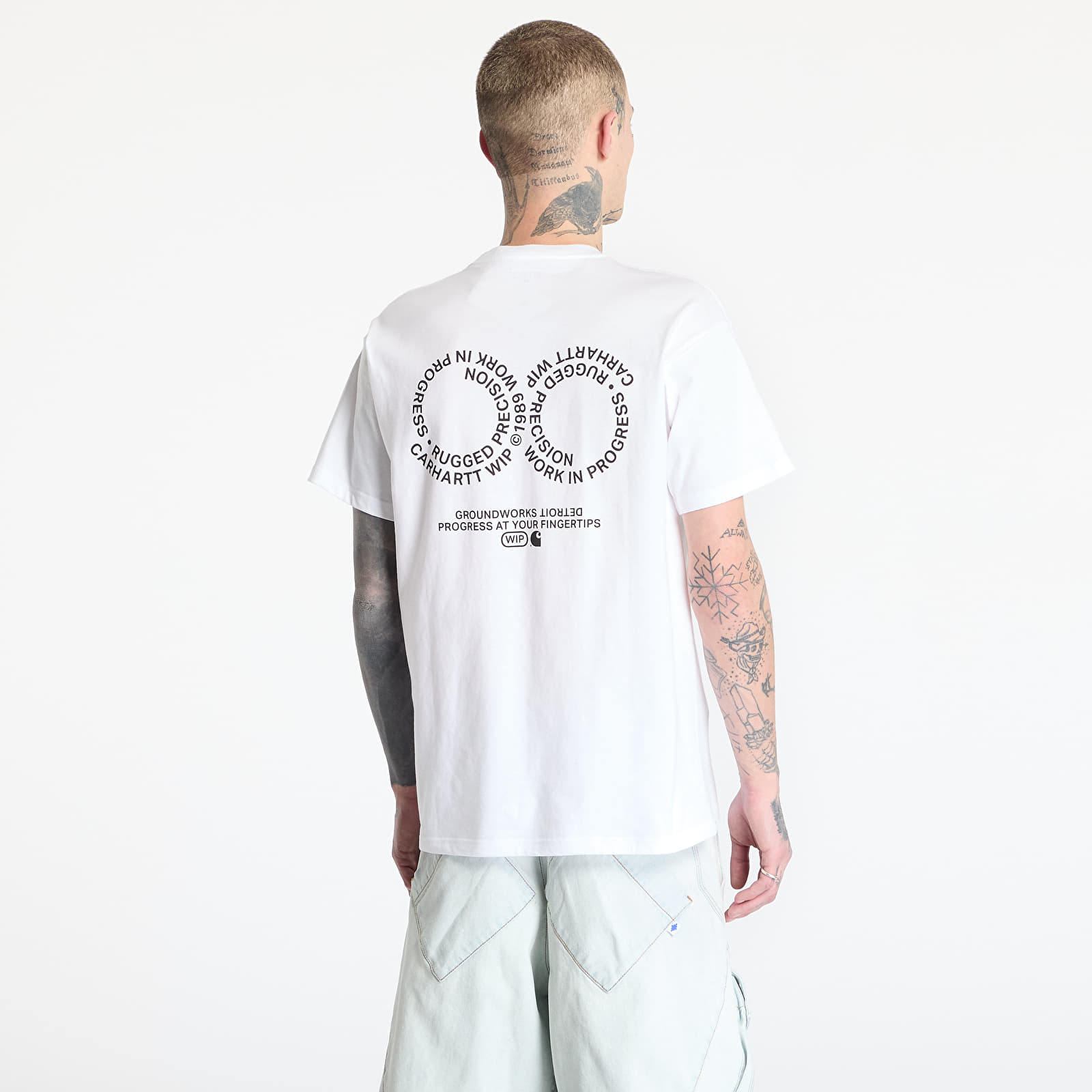 T-Shirts Carhartt WIP S/S Rotation T-Shirt UNISEX White/ Black