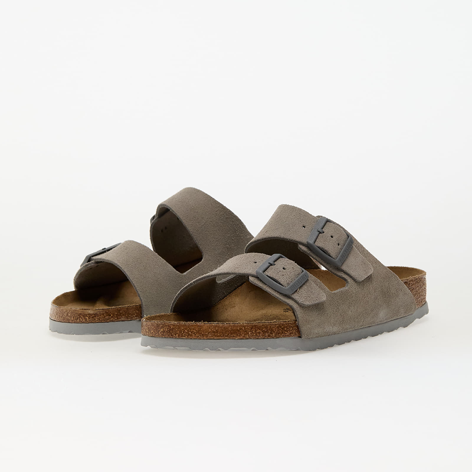 Männer Birkenstock Arizona Suede Leather Stone Coin