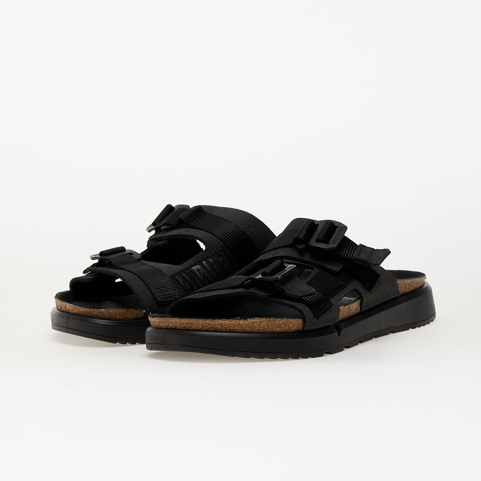 Meeste kingad Birkenstock Shinjuku 2 Strap Natural Leather/Textile Black
