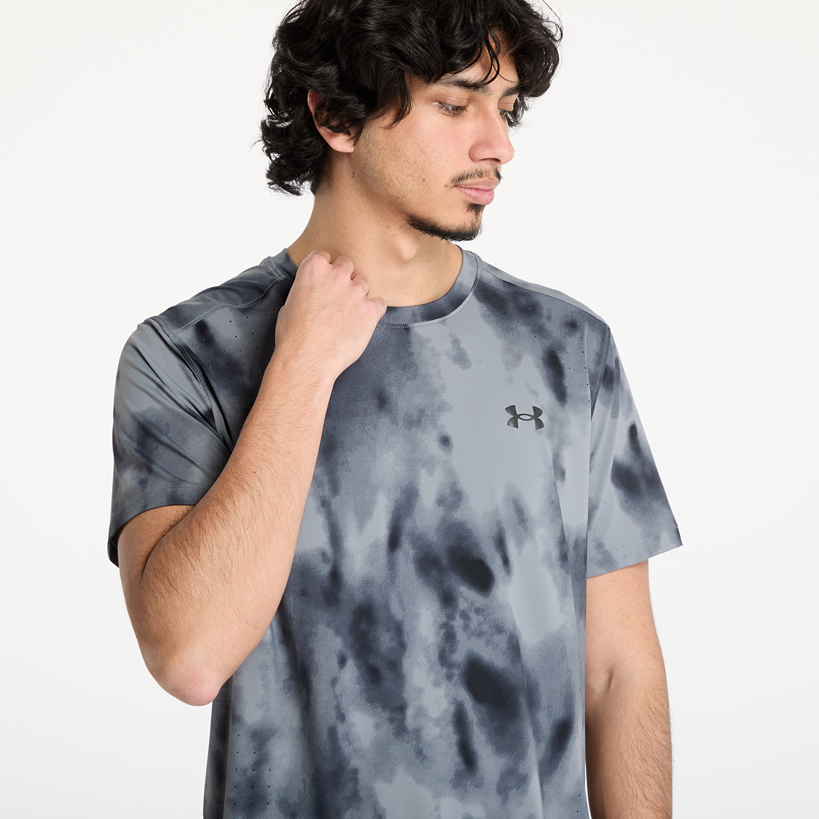 Pánske tričká Under Armour Launch Elite Prt Shortsleeve T-Shirt Grey