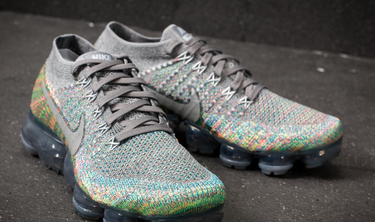 Nike air vapormax flyknit grey multicolor sales