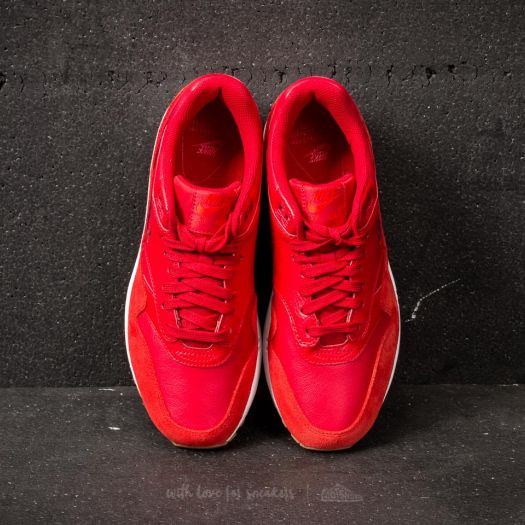 Nike air max 1 premium top sc — gym red/speed red