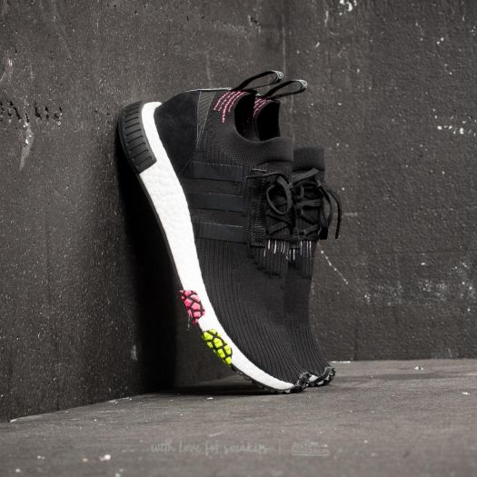 Men s shoes adidas NMD Racer Primeknit Core Black Core Black Solar Pink Footshop
