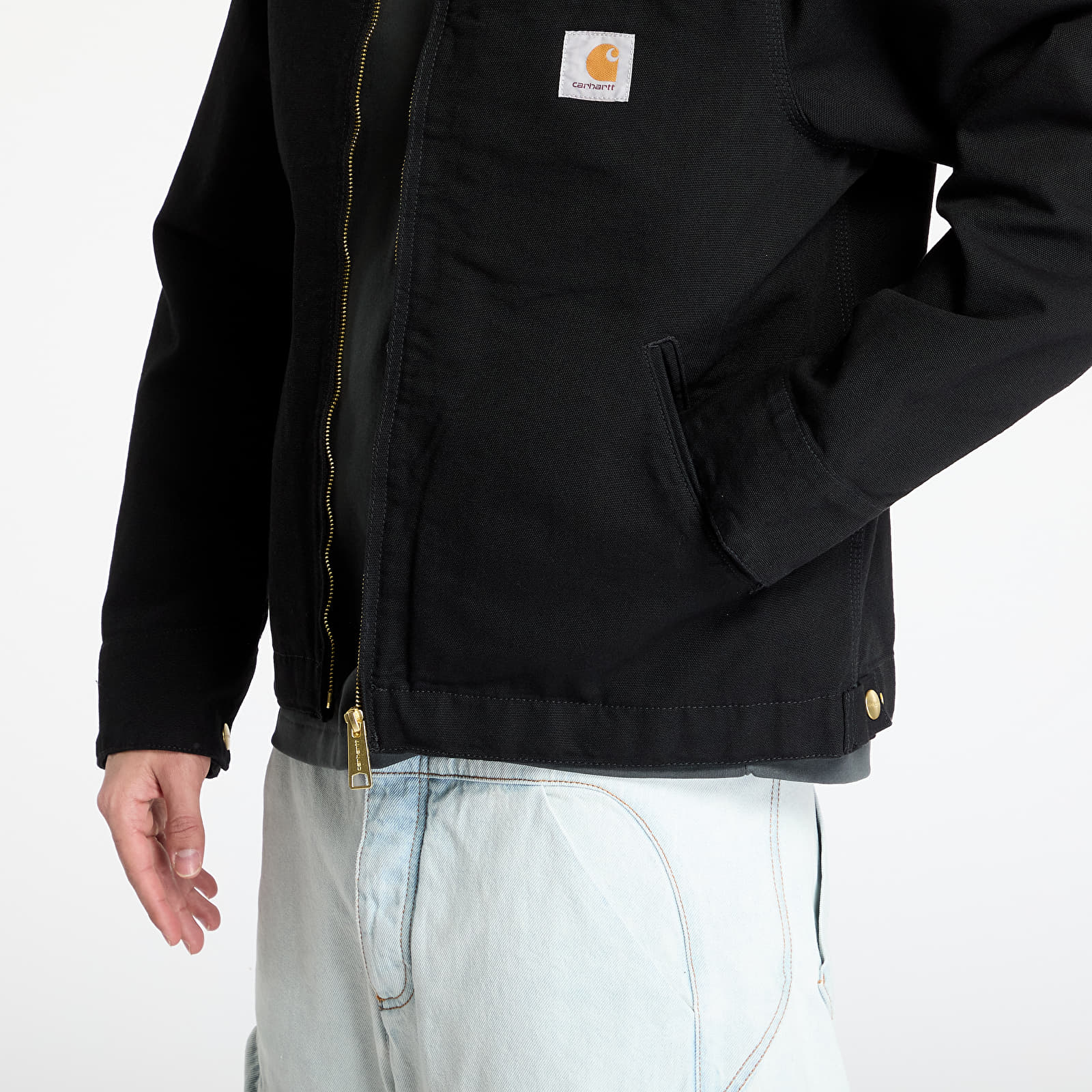 Bundy Carhartt WIP Detroit Jacket UNISEX Black/ Black Rinsed