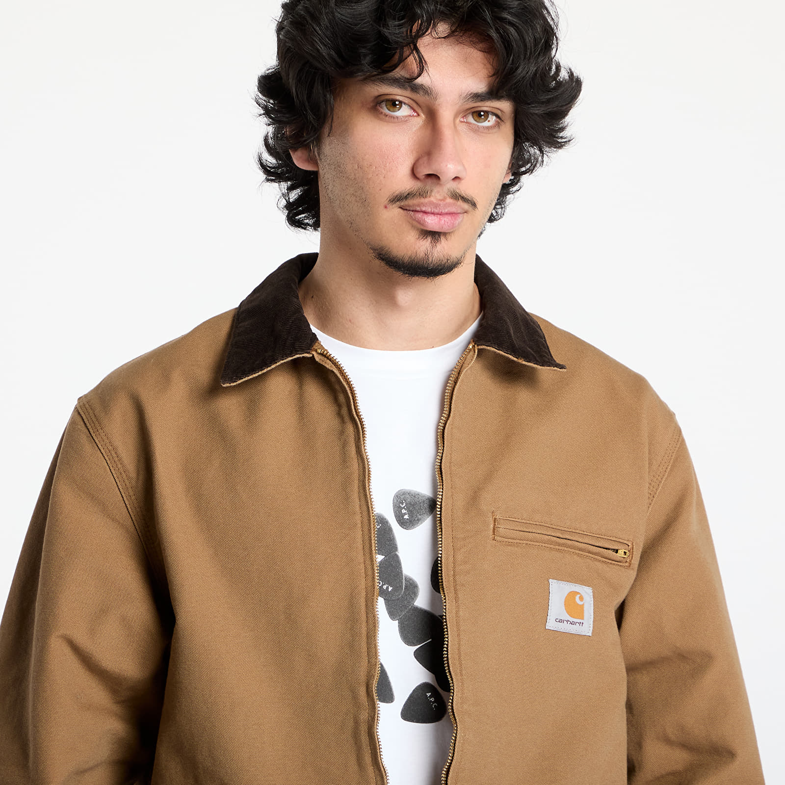 Jackets Carhartt WIP Detroit Jacket UNISEX Hamilton Brown/ Tobacco Rinsed