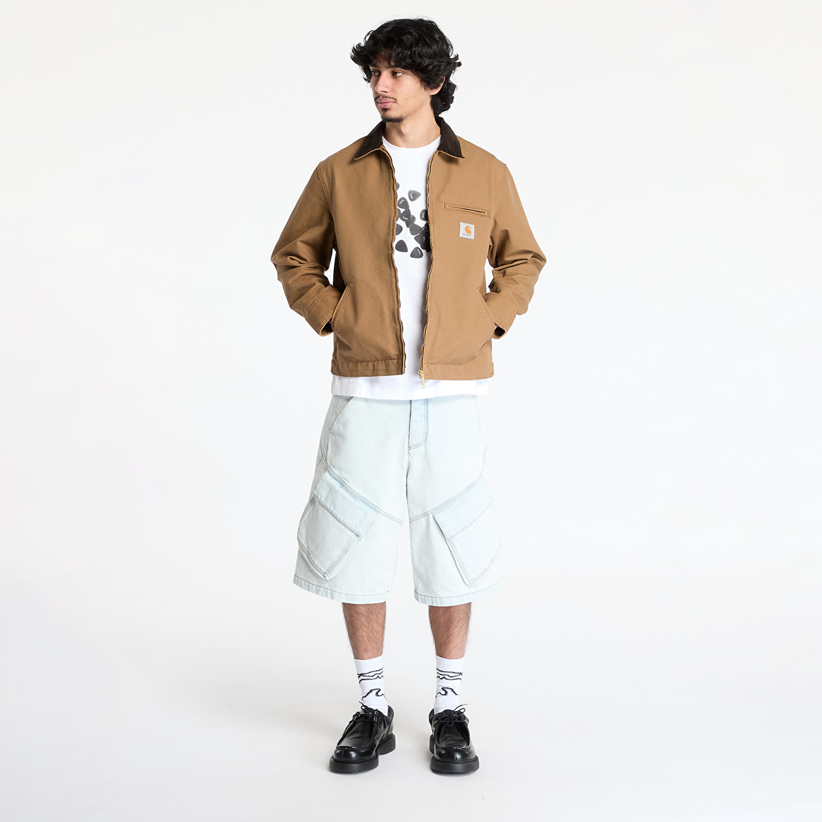 Jackets Carhartt WIP Detroit Jacket UNISEX Hamilton Brown/ Tobacco Rinsed