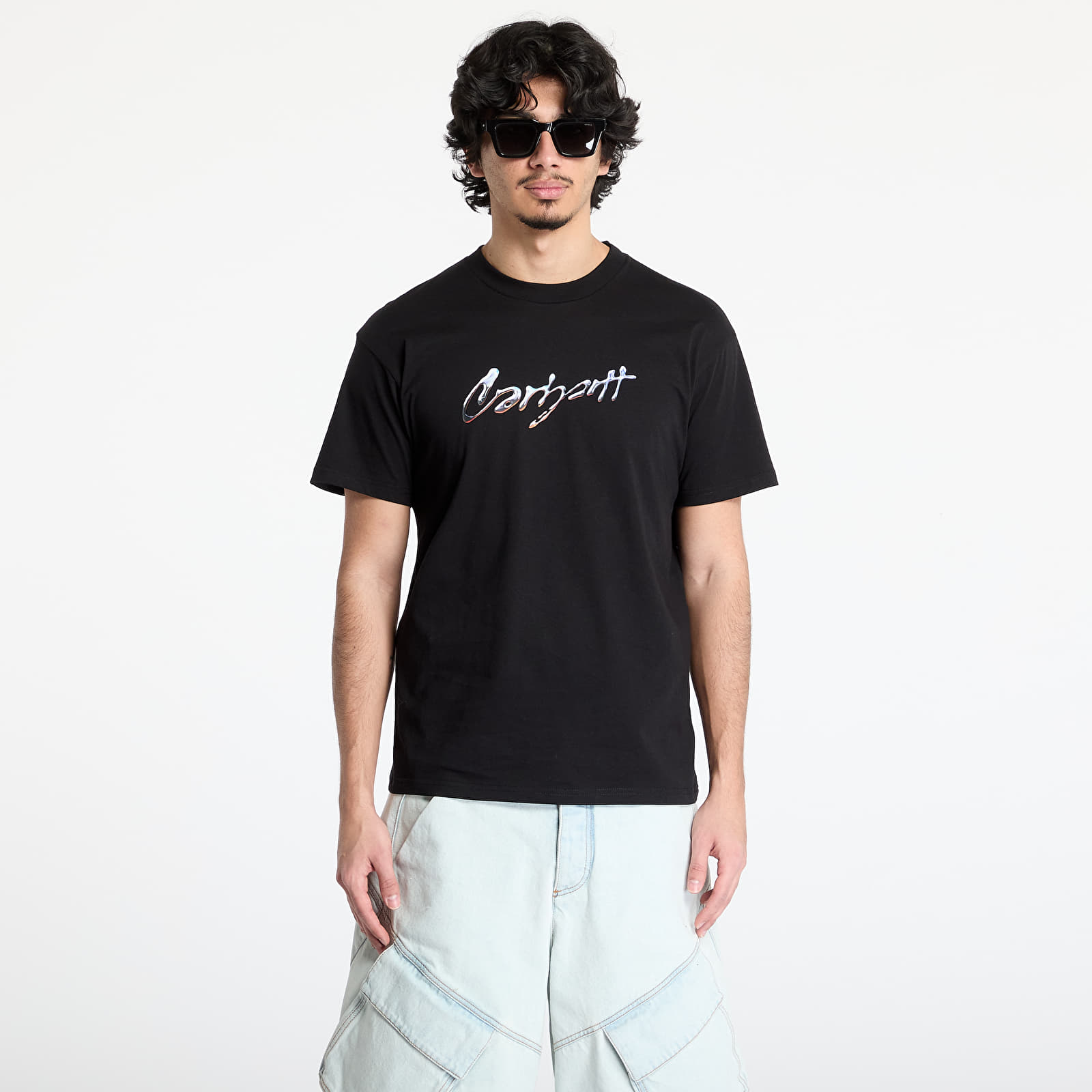 T-Shirts Carhartt WIP S/S Drip Script T-Shirt UNISEX Black