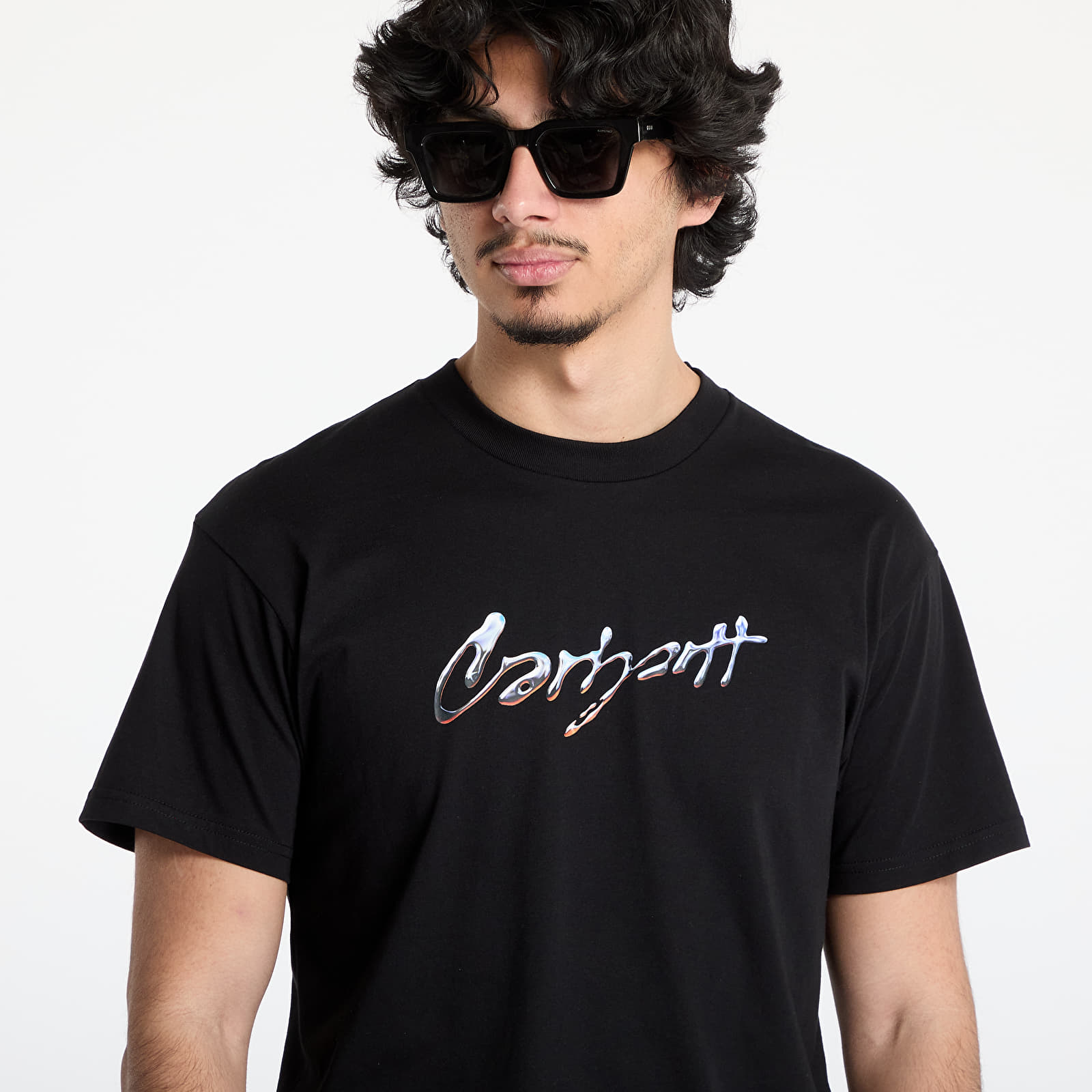 T-Shirts Carhartt WIP S/S Drip Script T-Shirt UNISEX Black