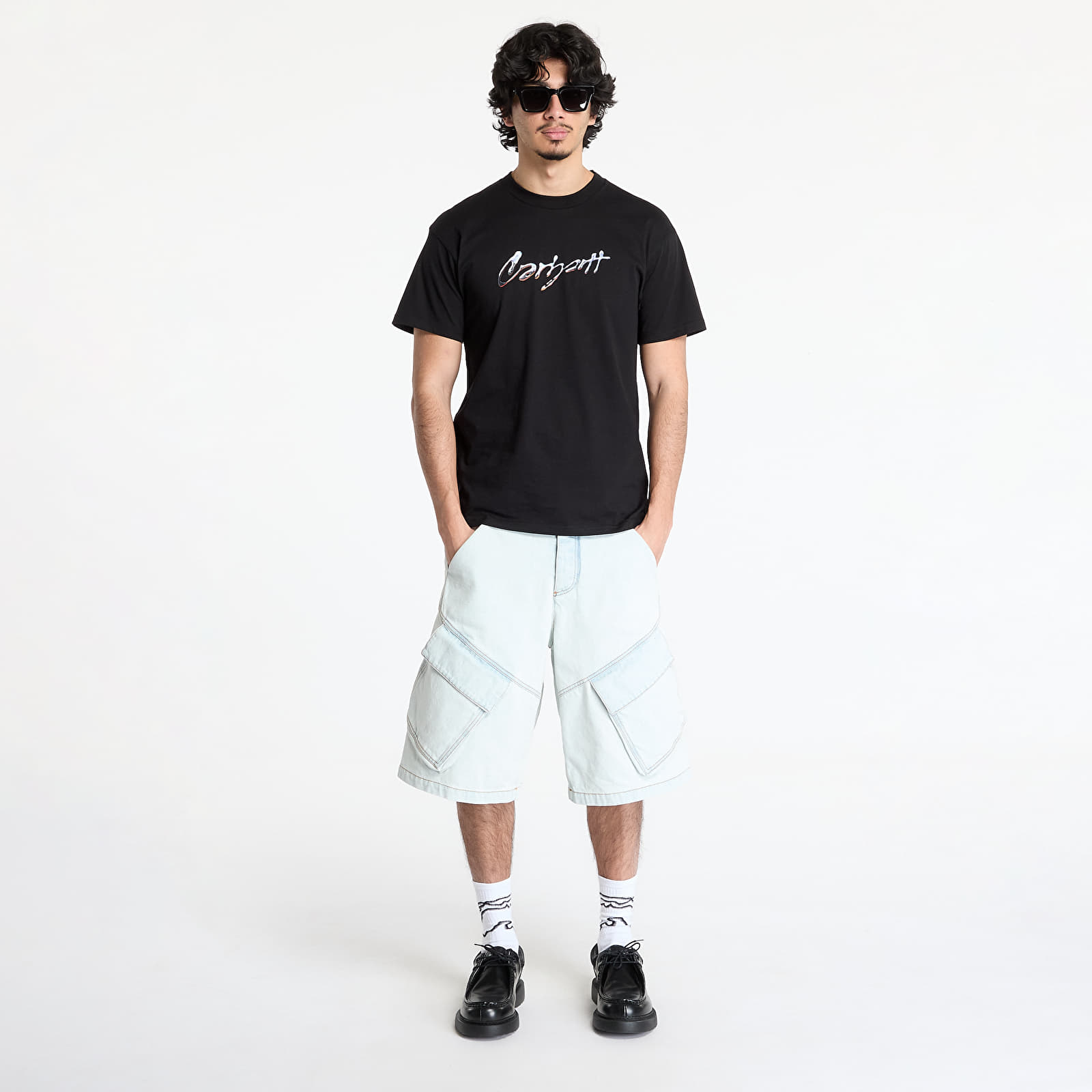 T-Shirts Carhartt WIP S/S Drip Script T-Shirt UNISEX Black