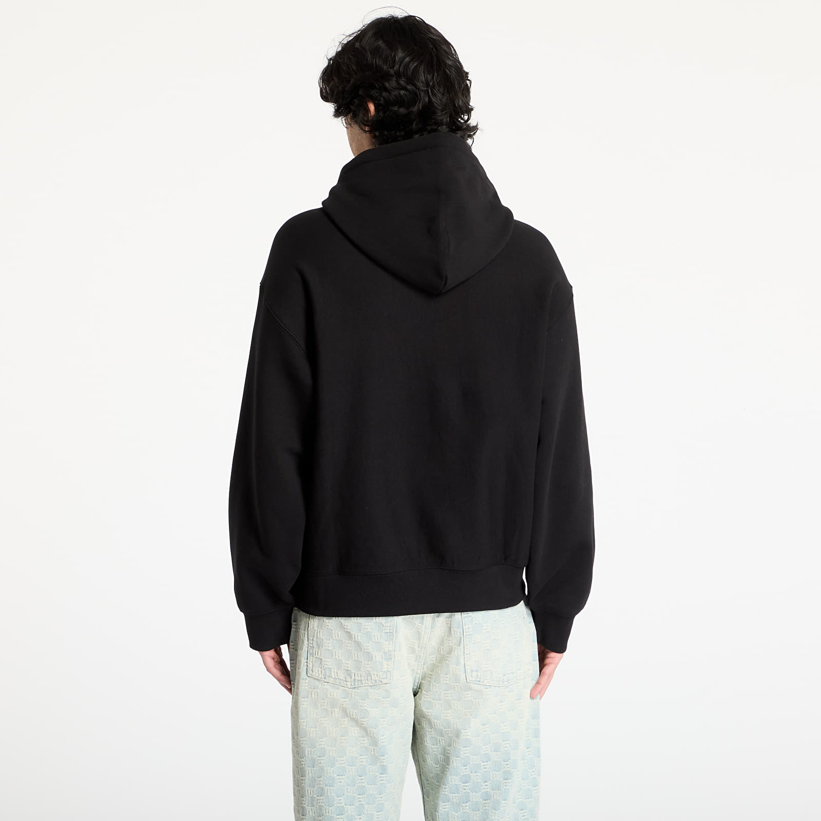 Bluzy Carhartt WIP Hooded Label Script Sweat UNISEX Black
