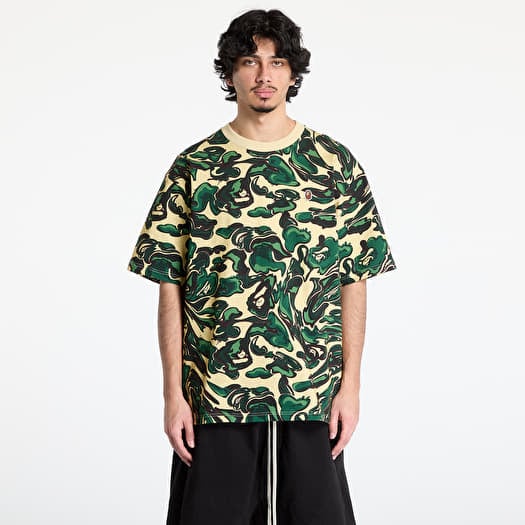 Tričko A BATHING APE Marbling Camo One Point Relaxed Fit Tee UNISEX Green
