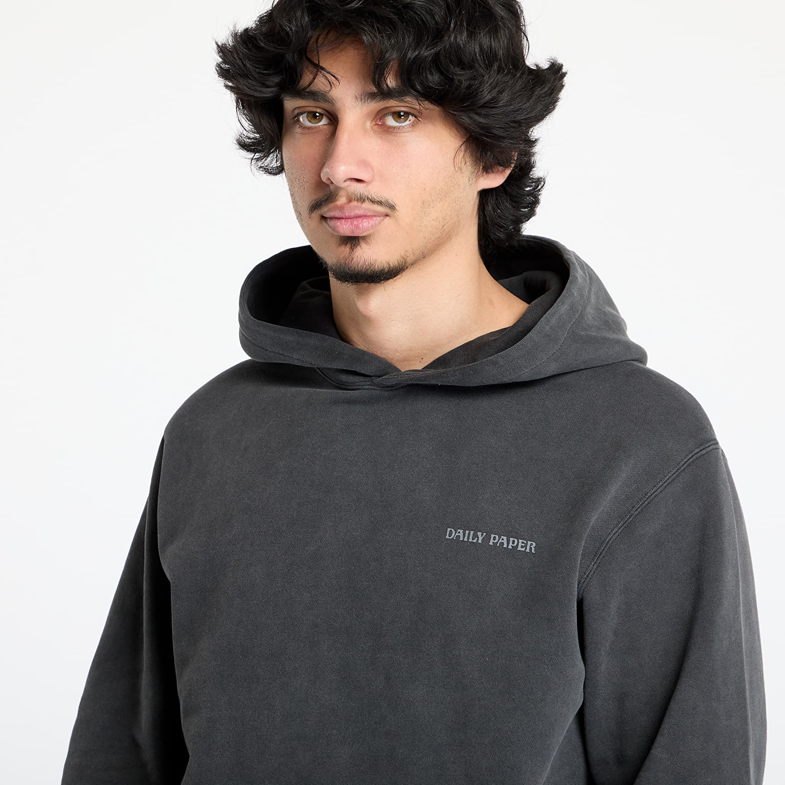 Kapucnis pulóverek és pulcsik Daily Paper Senses Hoodie UNISEX Washed Black