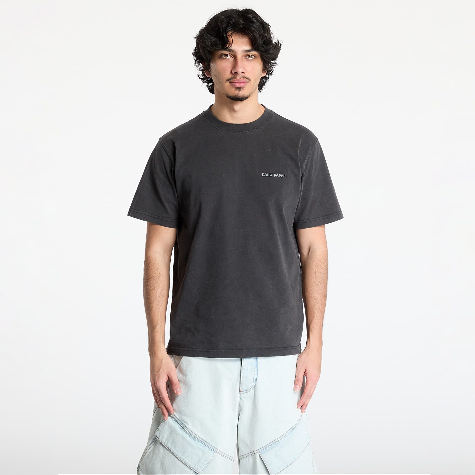 Trička Daily Paper Senses T-Shirt UNISEX Washed Black