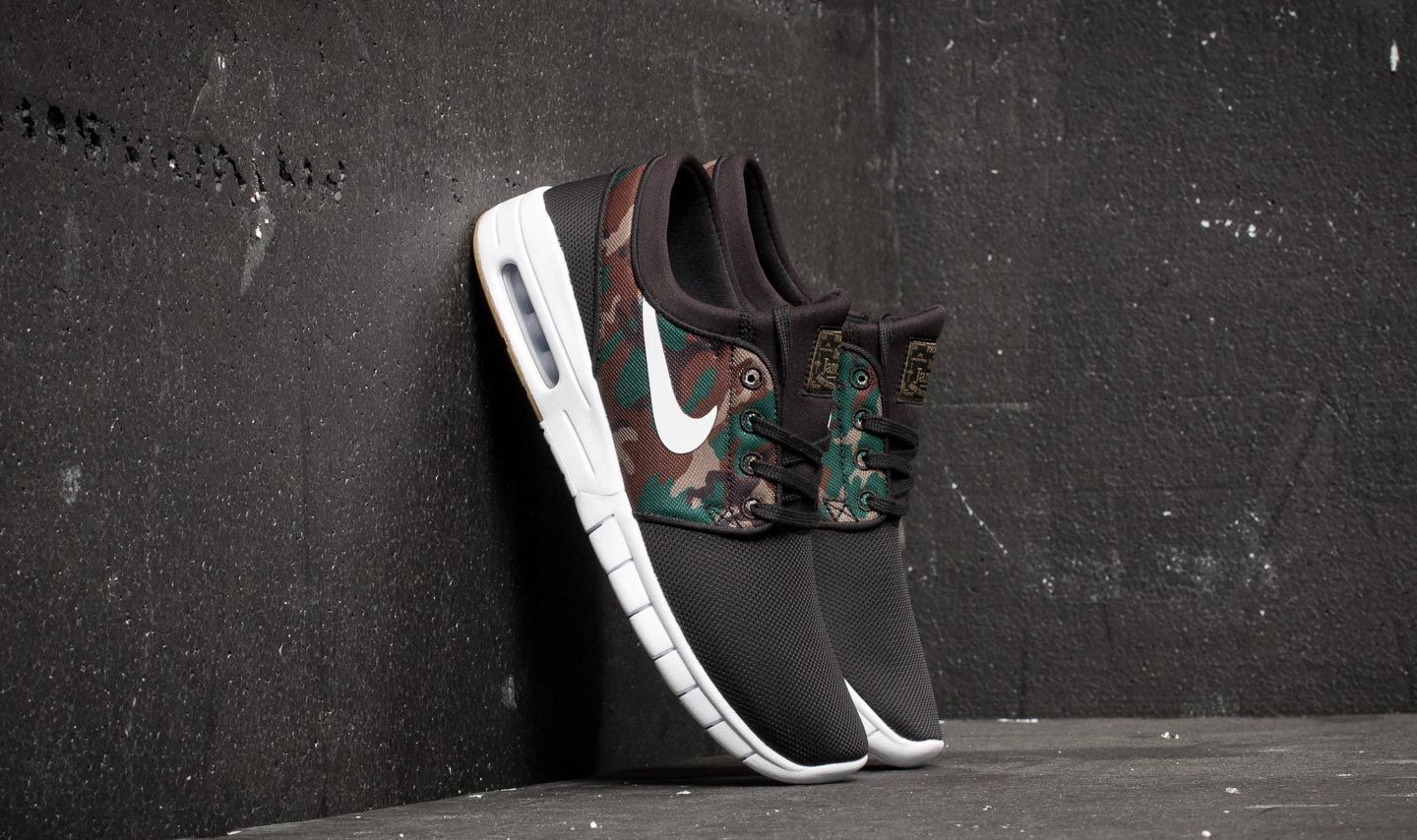 Zapatillas Hombre Nike Stefan Janoski Max Black/ White-Medium Olive