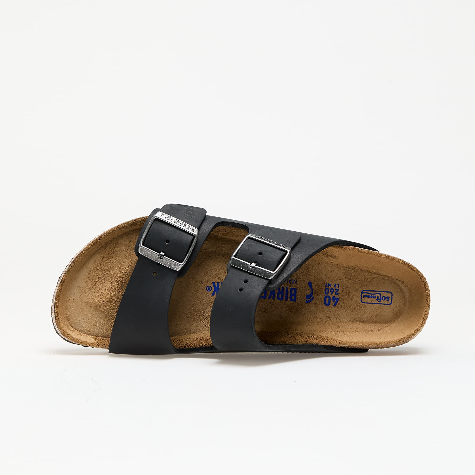 Naiste jalatsid Birkenstock Arizona Soft Footbed Natural Leather Oiled Black