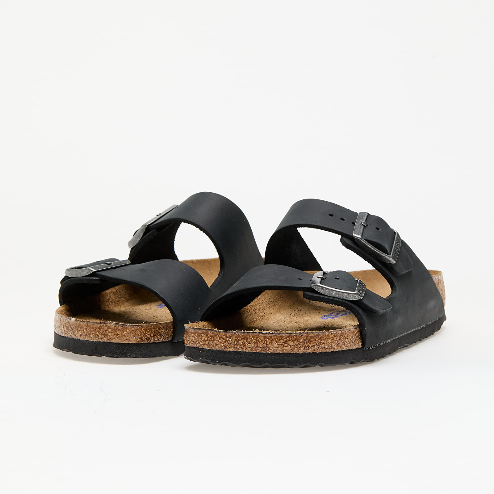 Naiste jalatsid Birkenstock Arizona Soft Footbed Natural Leather Oiled Black