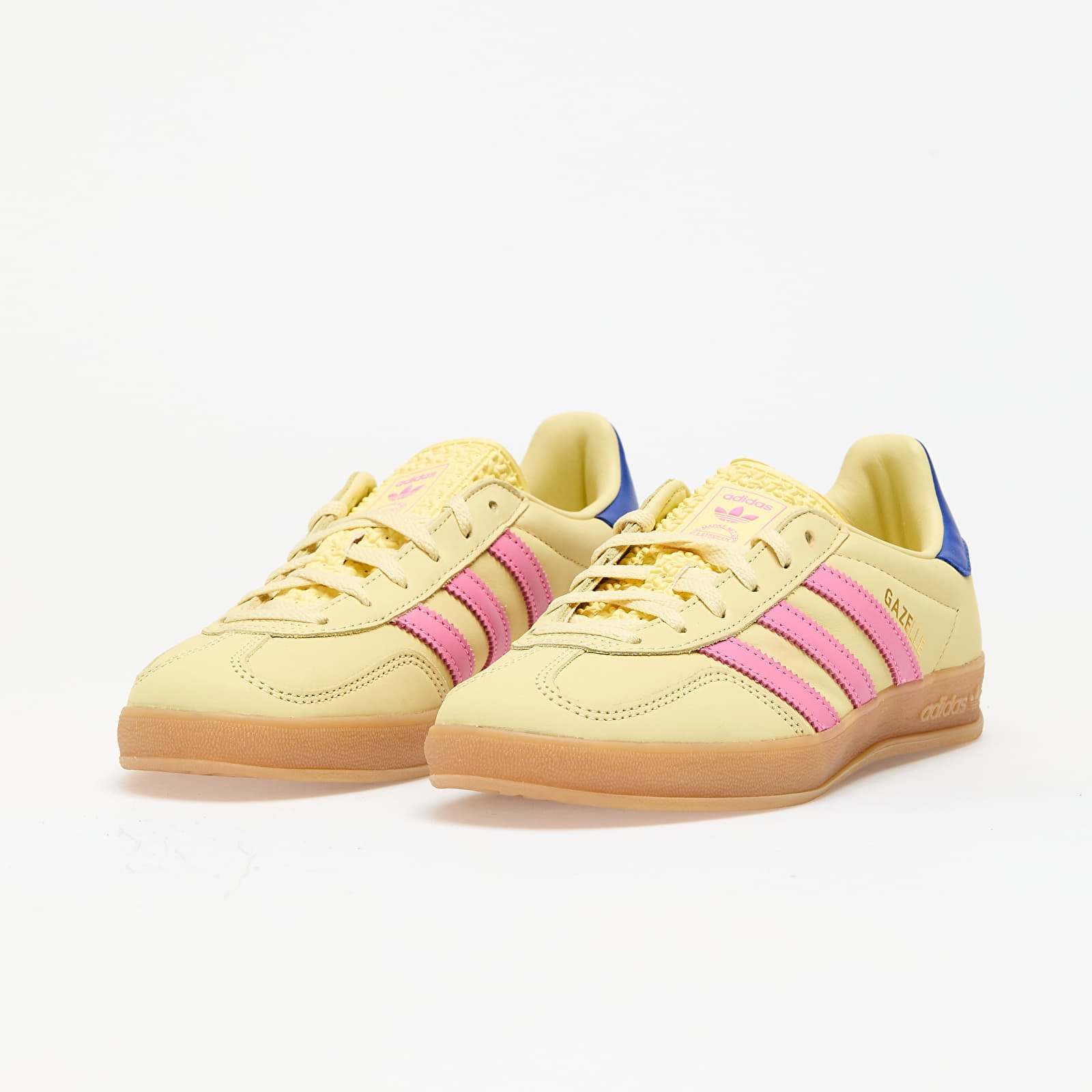 Sko til kvinder adidas Gazelle Indoor W Power Yellow/ Lucid Pink/ Royal Blue