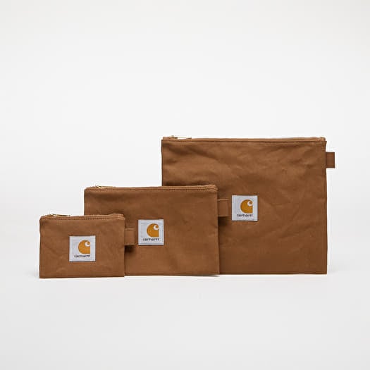 Carhartt WIP Canvas Pouch Set Hamilton Brown