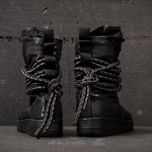 Men s shoes Nike SF Air Force 1 Hi Black Black Dark Grey Footshop