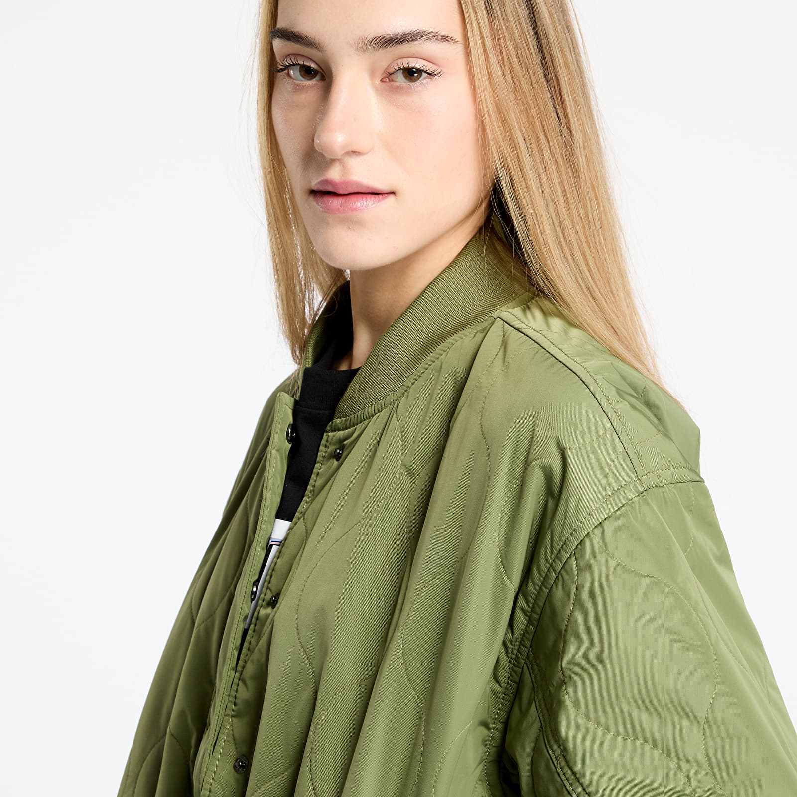 Kurtki Vans Bennett Quilted Bomber Loden Green