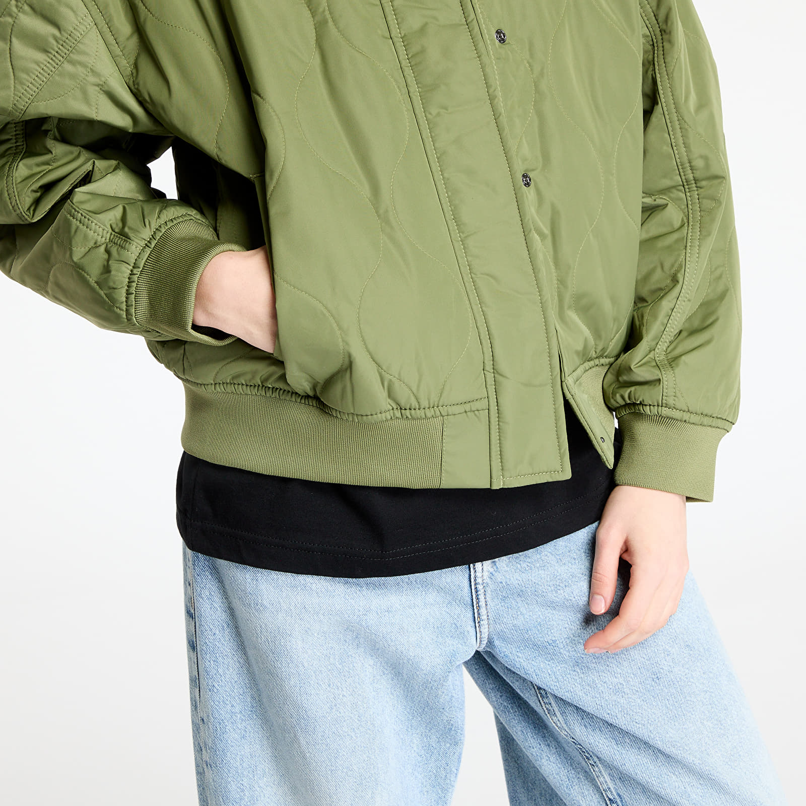 Kurtki Vans Bennett Quilted Bomber Loden Green