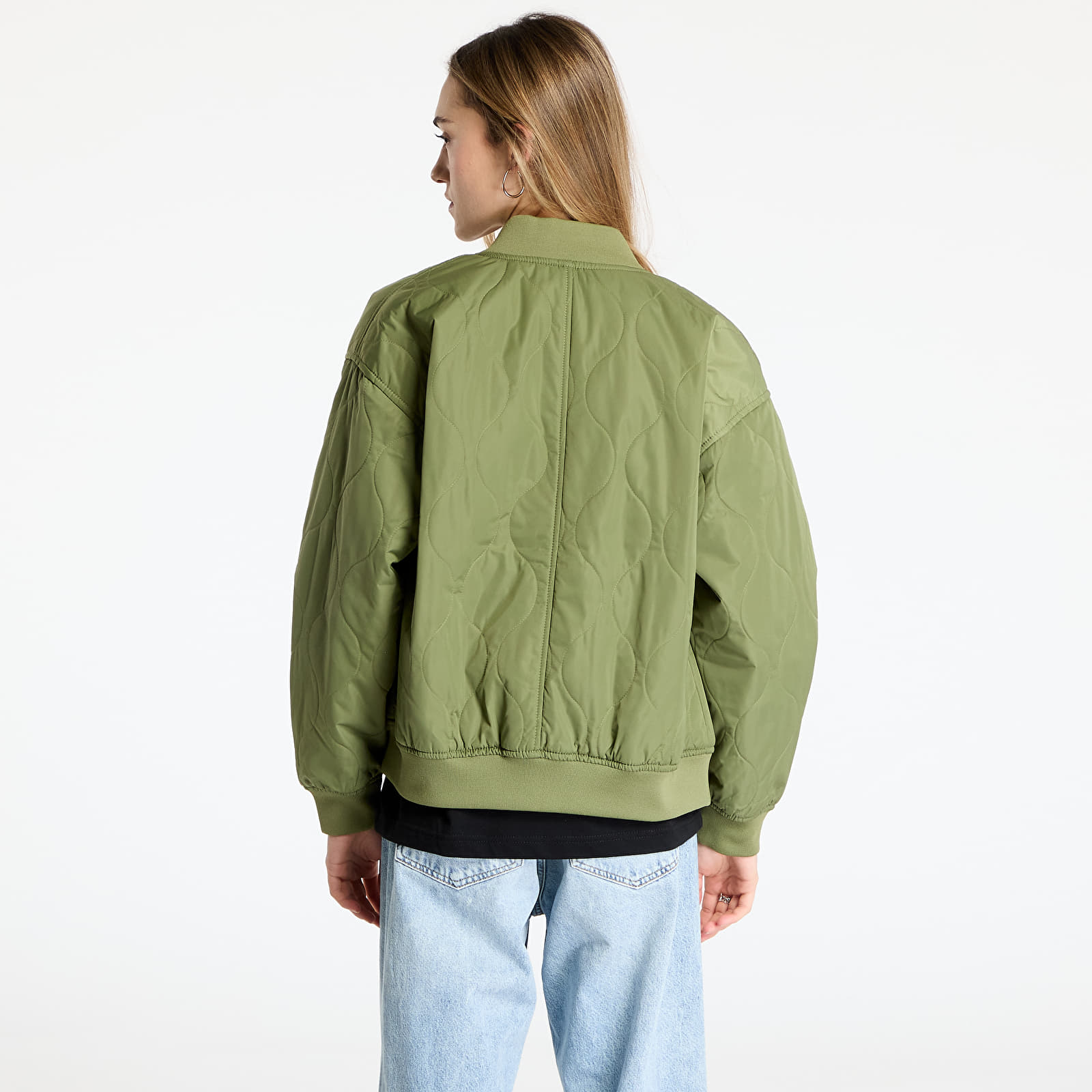 Kurtki Vans Bennett Quilted Bomber Loden Green