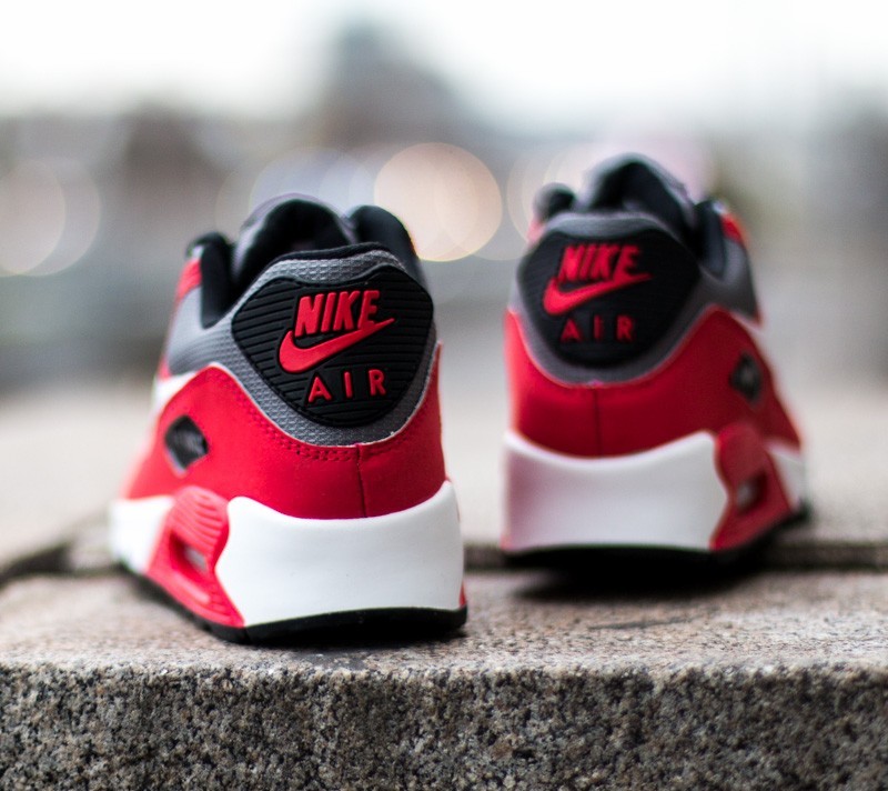 Dámské tenisky a boty Nike Air Max 90 (GS) University Red/ White-Metalic Grey 