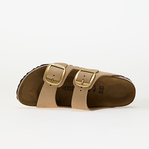 Birkenstock Arizona Big Buckle Nubuk Leather Sandcastle | Footshop