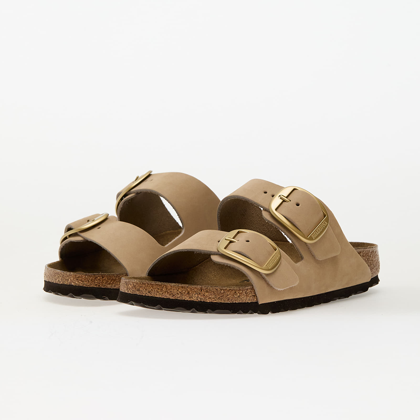 Damen Sneaker und Schuhe Birkenstock Arizona Big Buckle Nubuk Leather Sandcastle