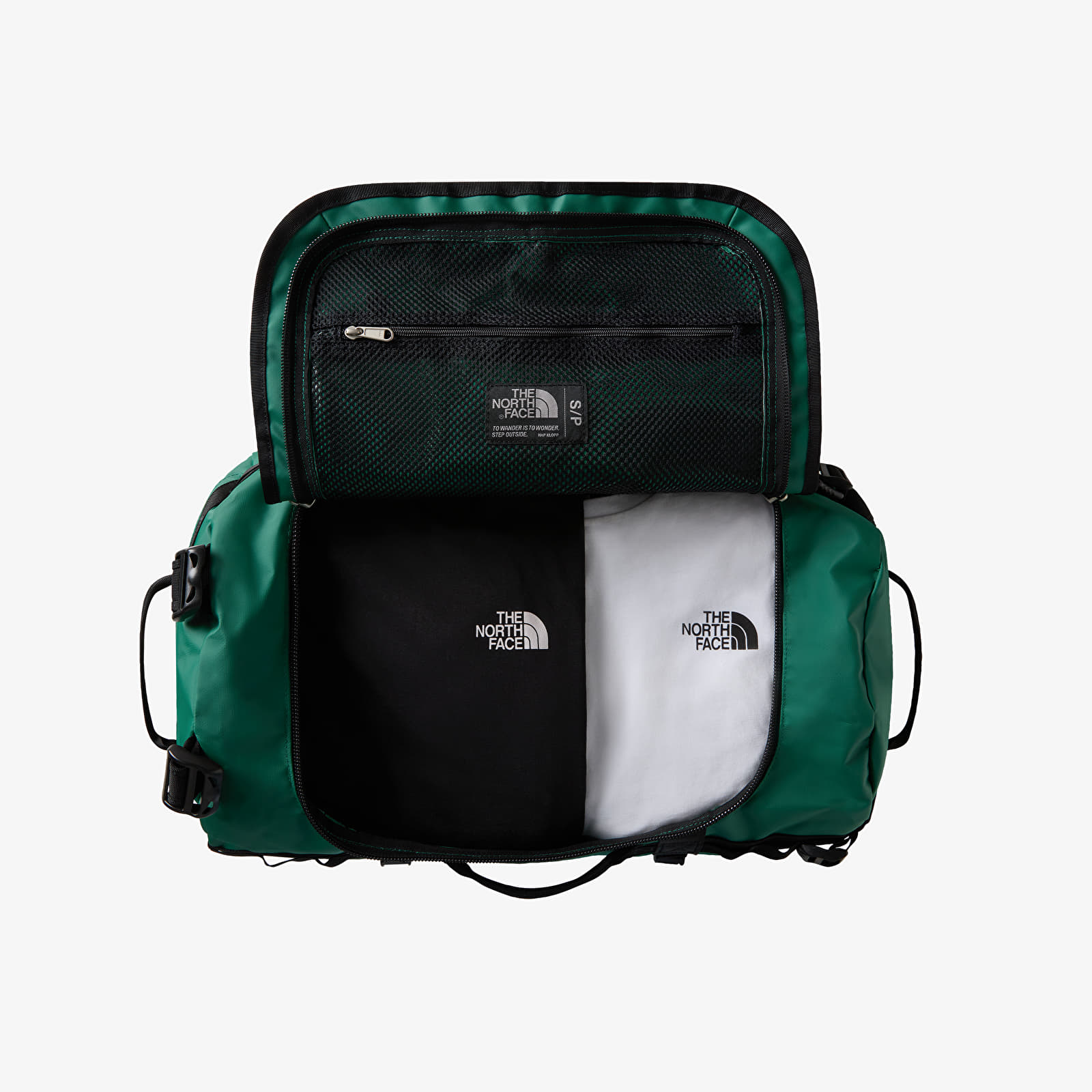 Duffle bag The North Face Base Camp Duffel - S Evergreen/ TNF Black