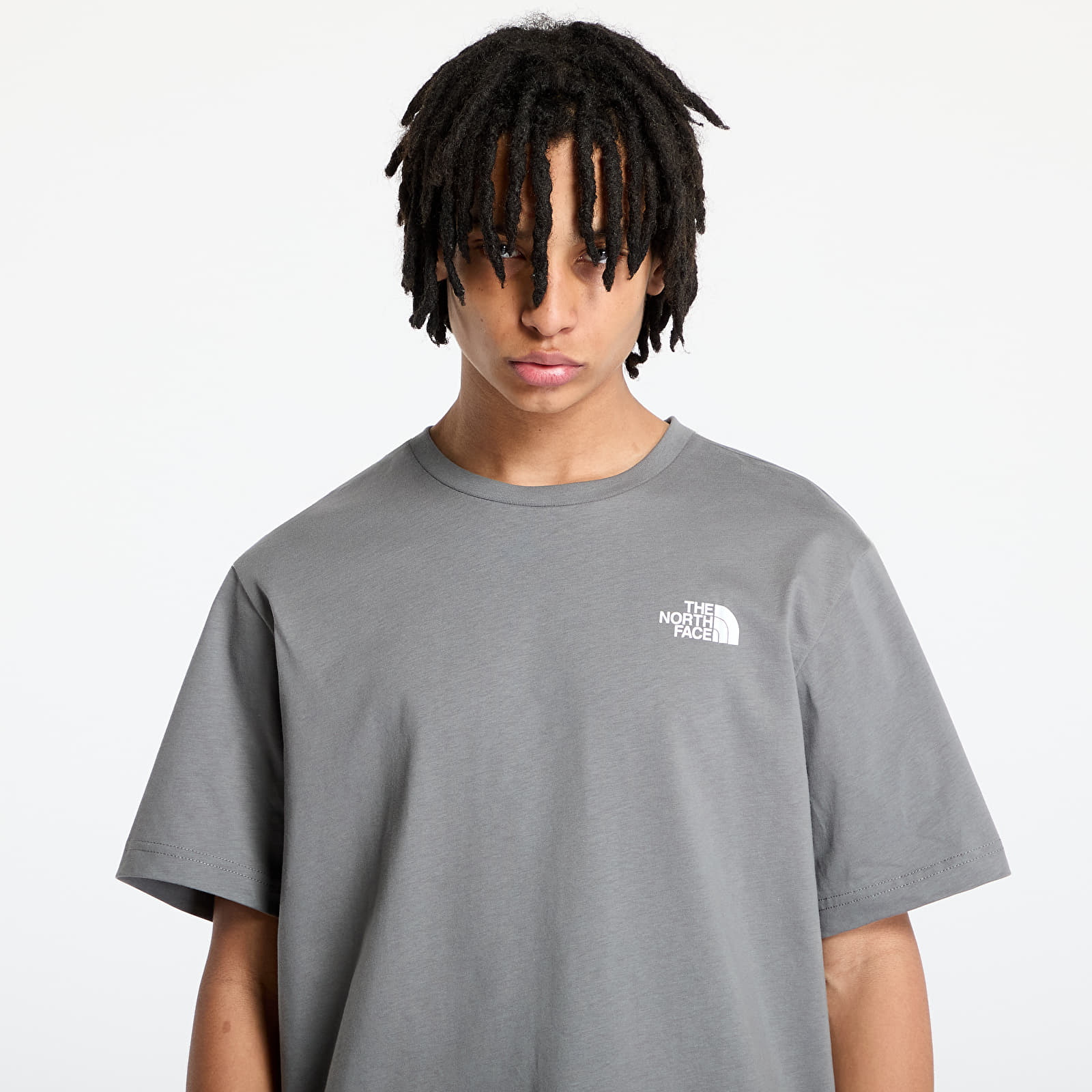 Männer T-Shirts The North Face Shortsleeve Box Nse Tee Smoked Pearl/ Hero Blue