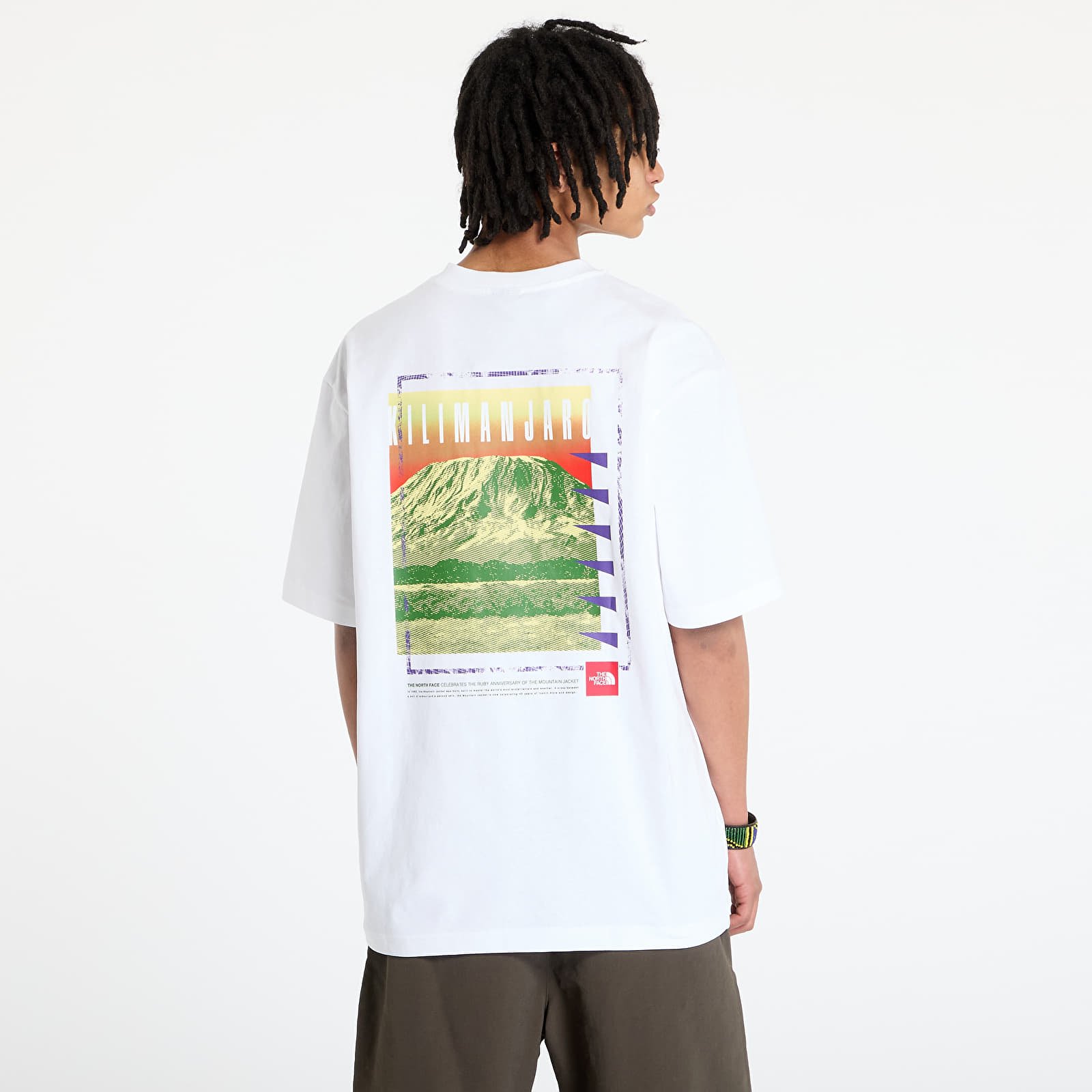 Trička The North Face Axys Oversized Shortsleeve Tee UNISEX TNF White