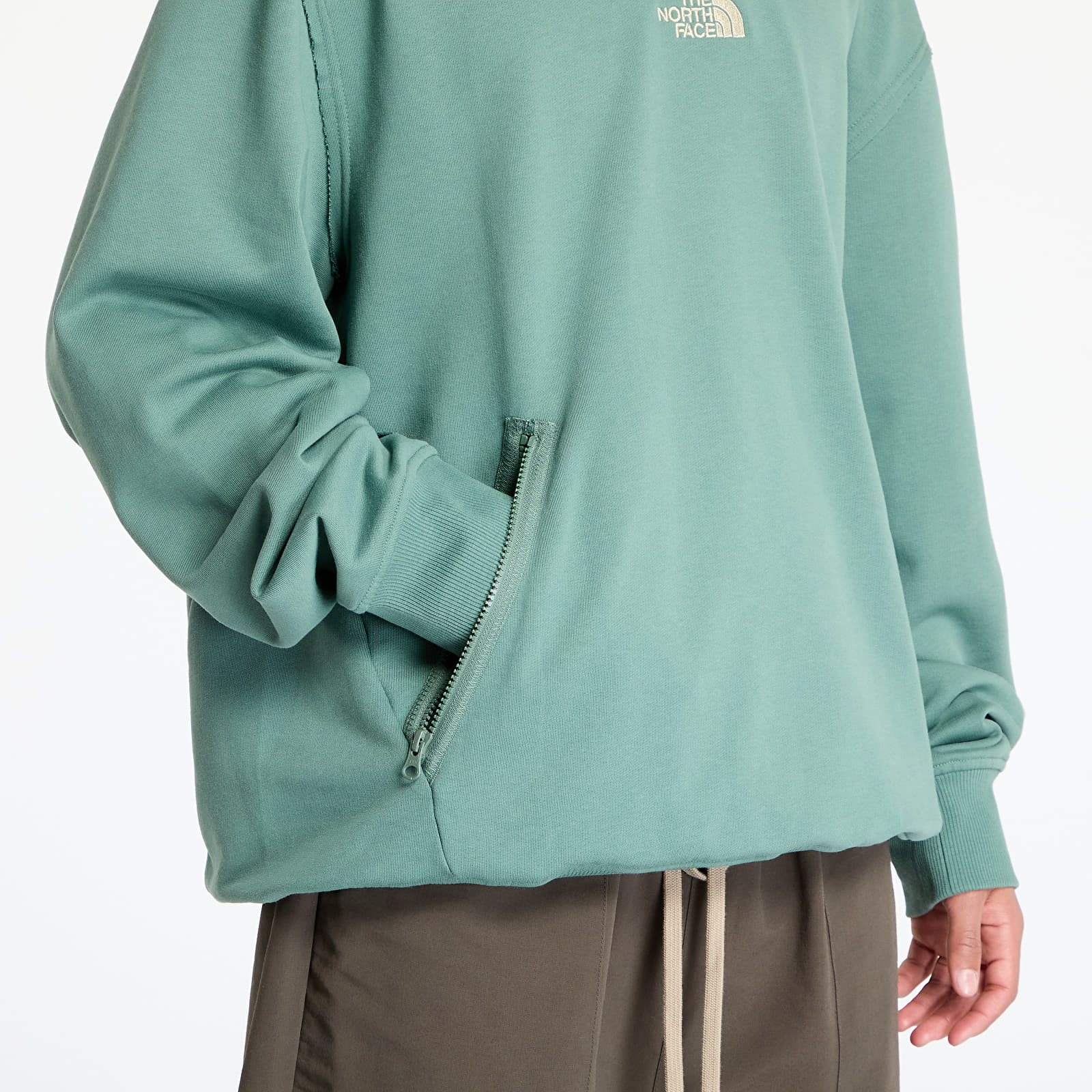 Mikiny The North Face Heritage Graphic Relaxed Hoodie Duck Green