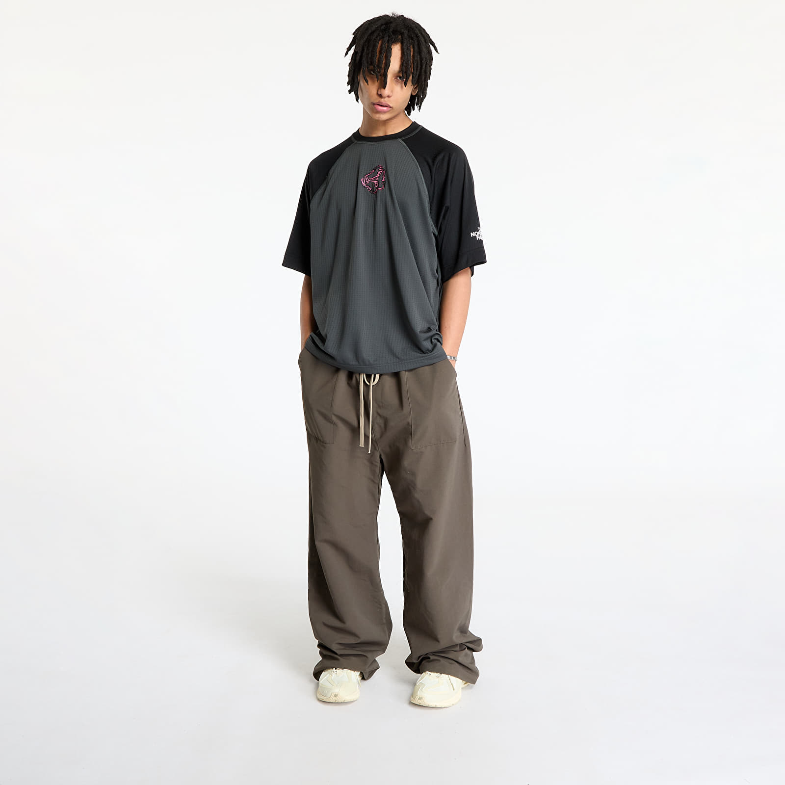 T-Shirts The North Face Nse Shortsleeve Dotknit Tee UNISEX Asphalt Grey/ TNF Black