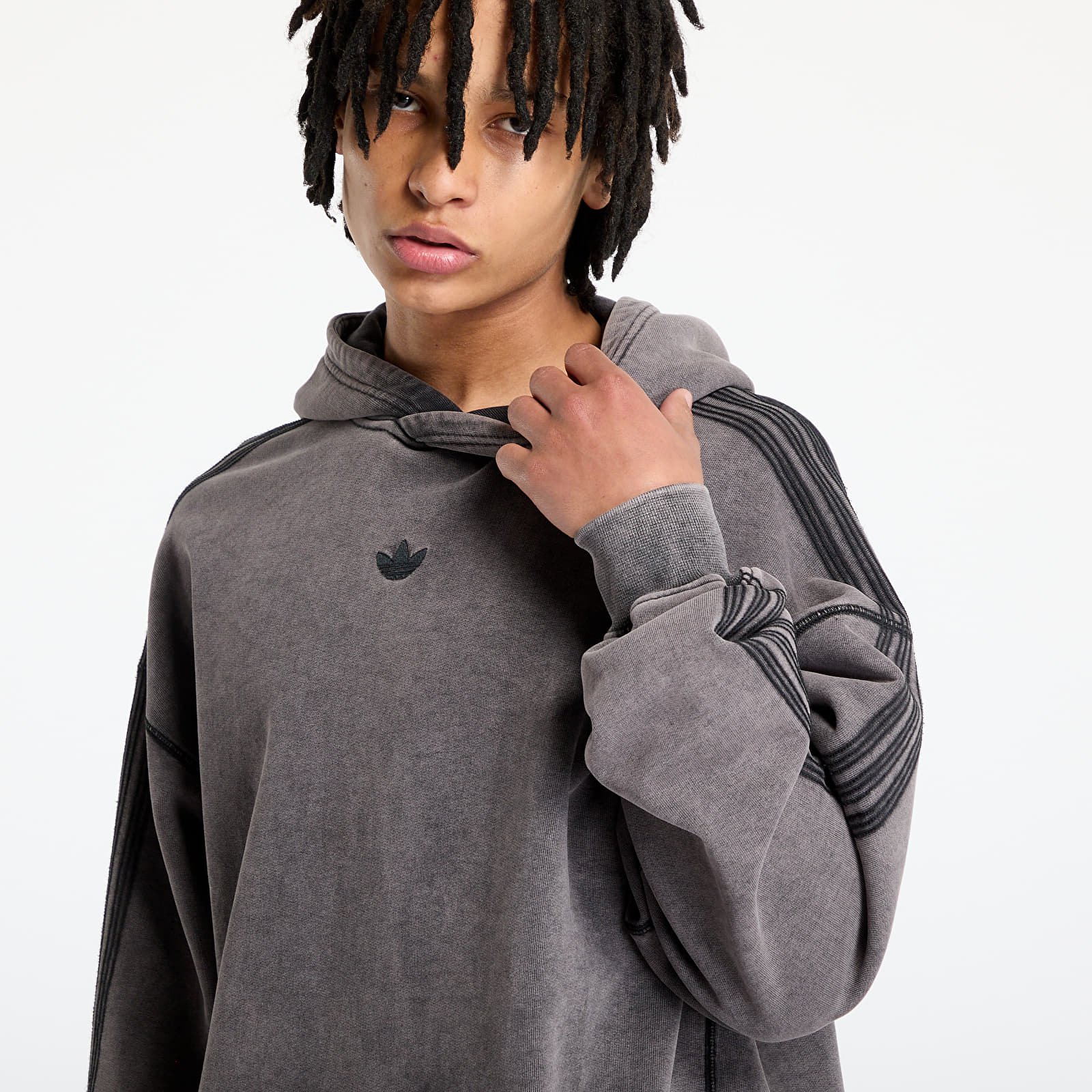 Men's hoodies adidas Premium Essentials Retro Washed Hoodie Black