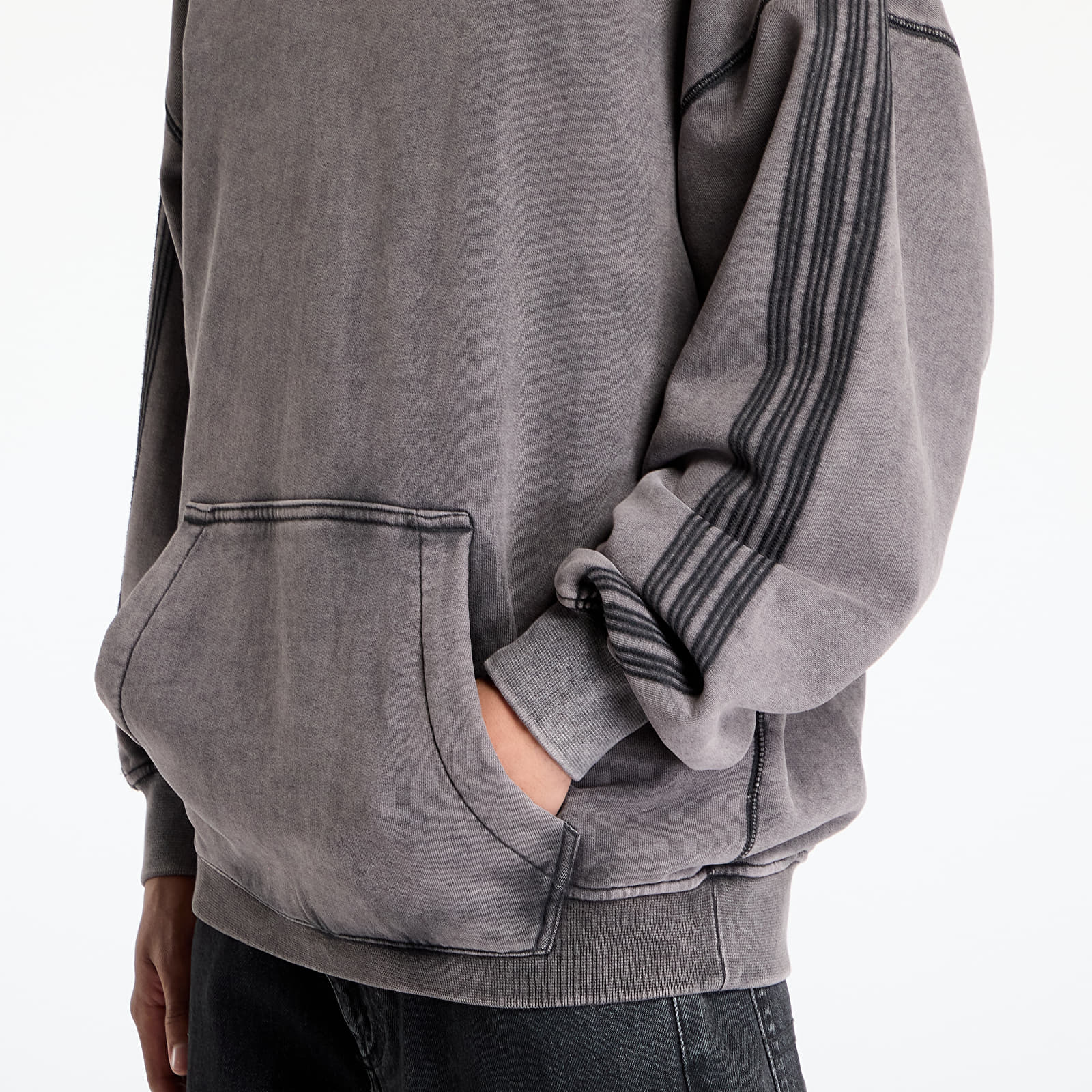 Men's hoodies adidas Premium Essentials Retro Washed Hoodie Black
