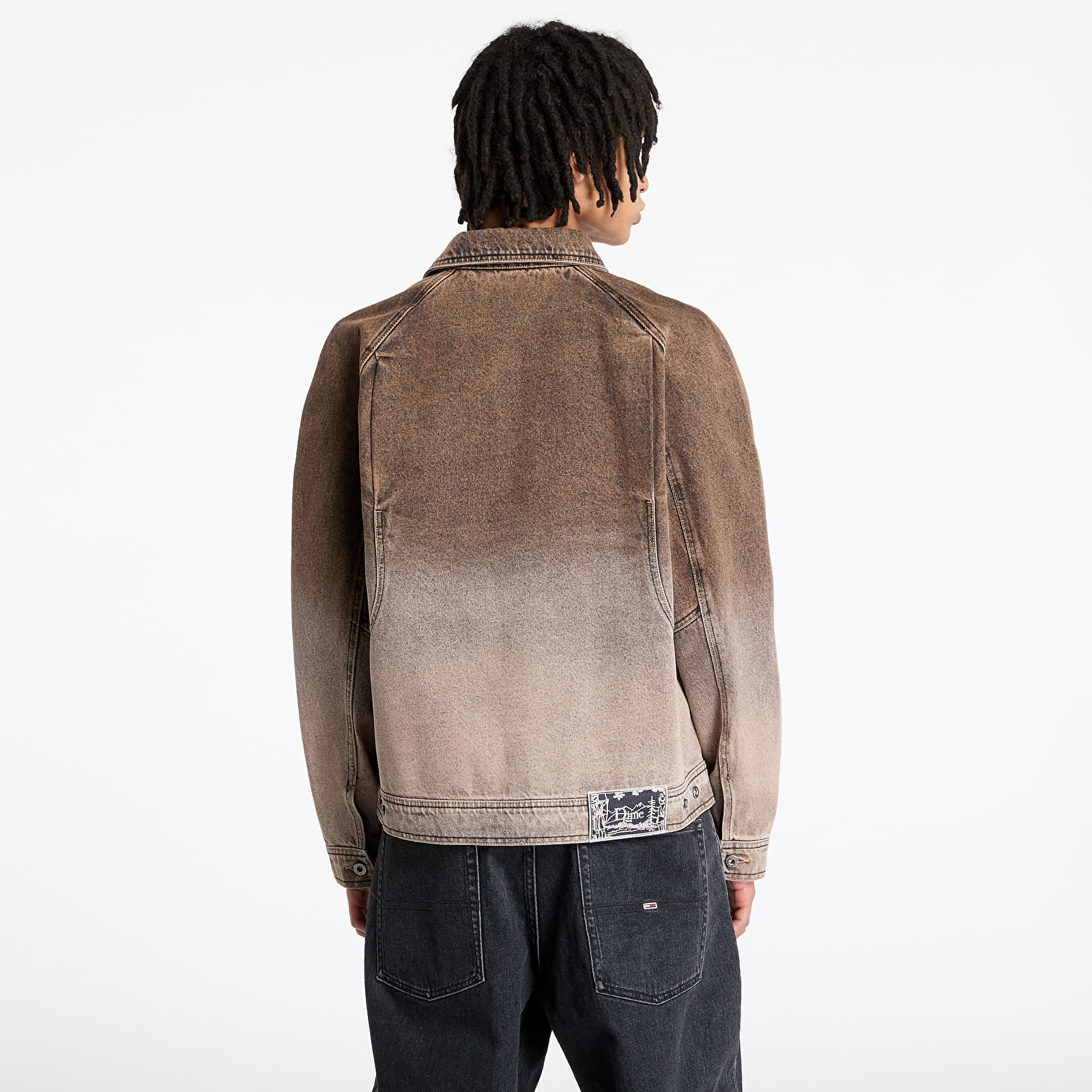 Bundy DIME Denim Jacket UNISEX Dipped Sandblasted Brown