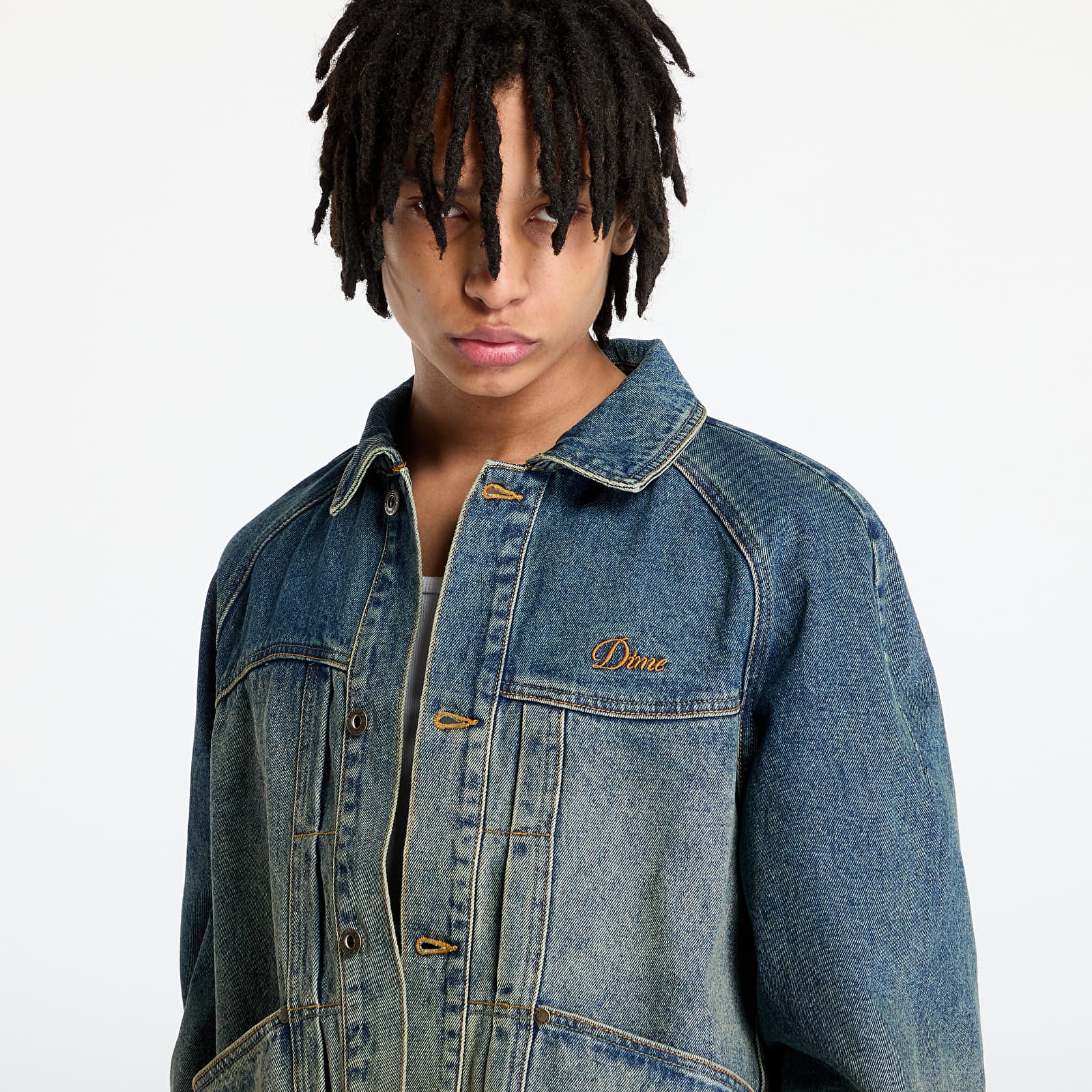 Bundy DIME Denim Jacket UNISEX Dipped Sandblasted Indigo