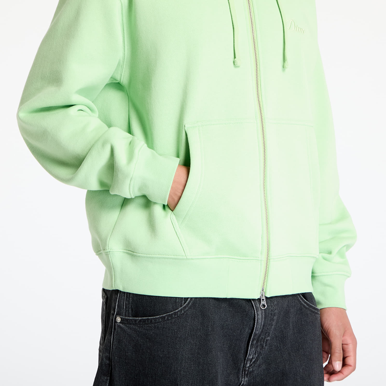 Hoodies and sweatshirts  DIME Cursive Zip-Hoodie UNISEX Sage Green