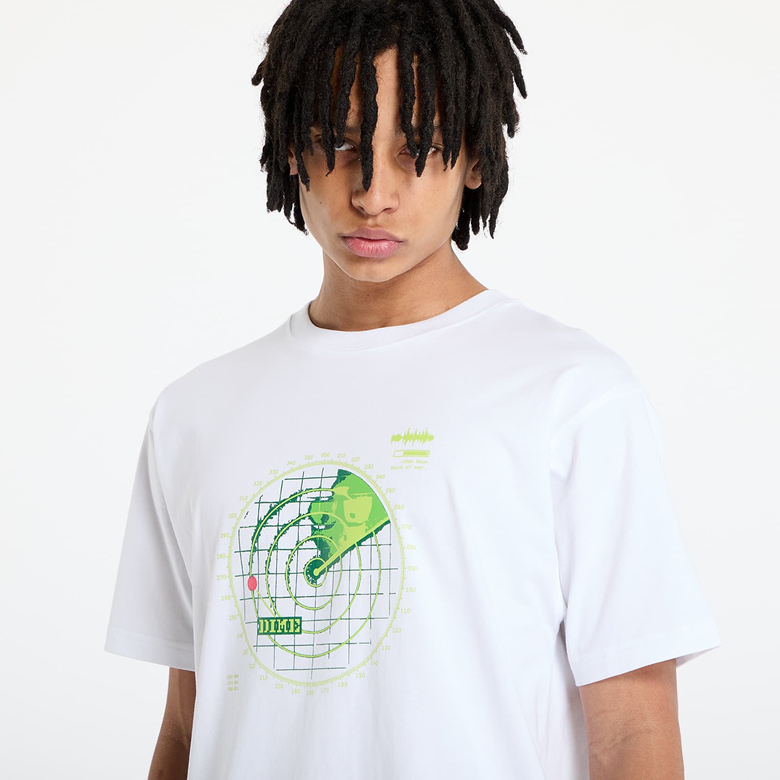 Tričká DIME Radar T-Shirt UNISEX White