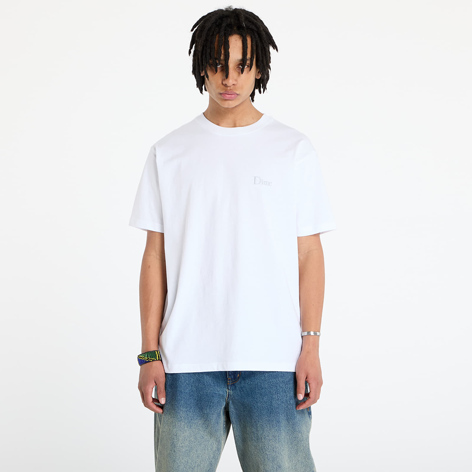 Trička DIME Classic Small Logo T-Shirt UNISEX White