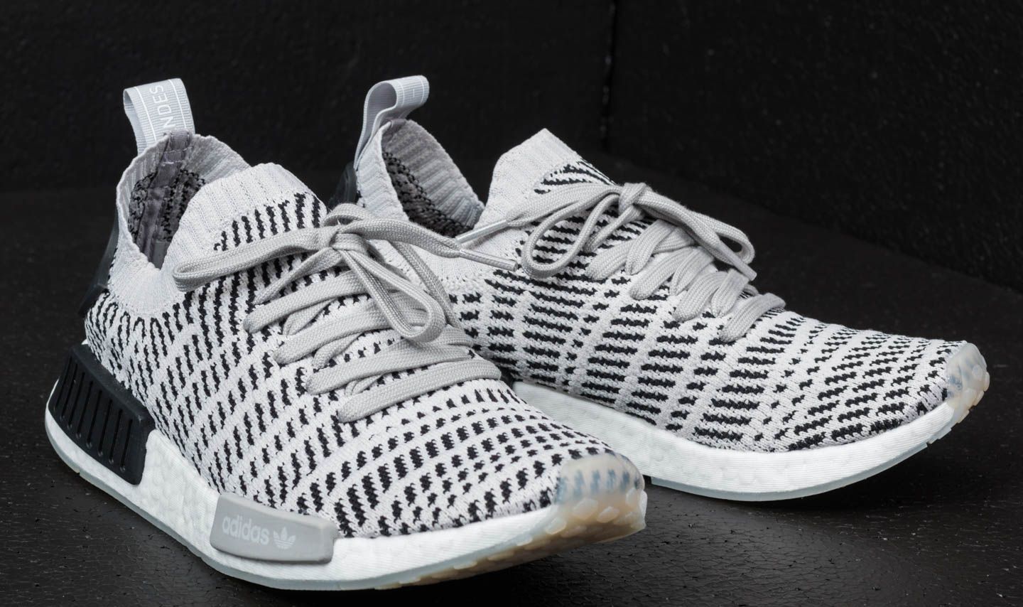 Men's shoes adidas NMD_R1 STLT Primeknit Grey Two/ Grey One/ Core Black