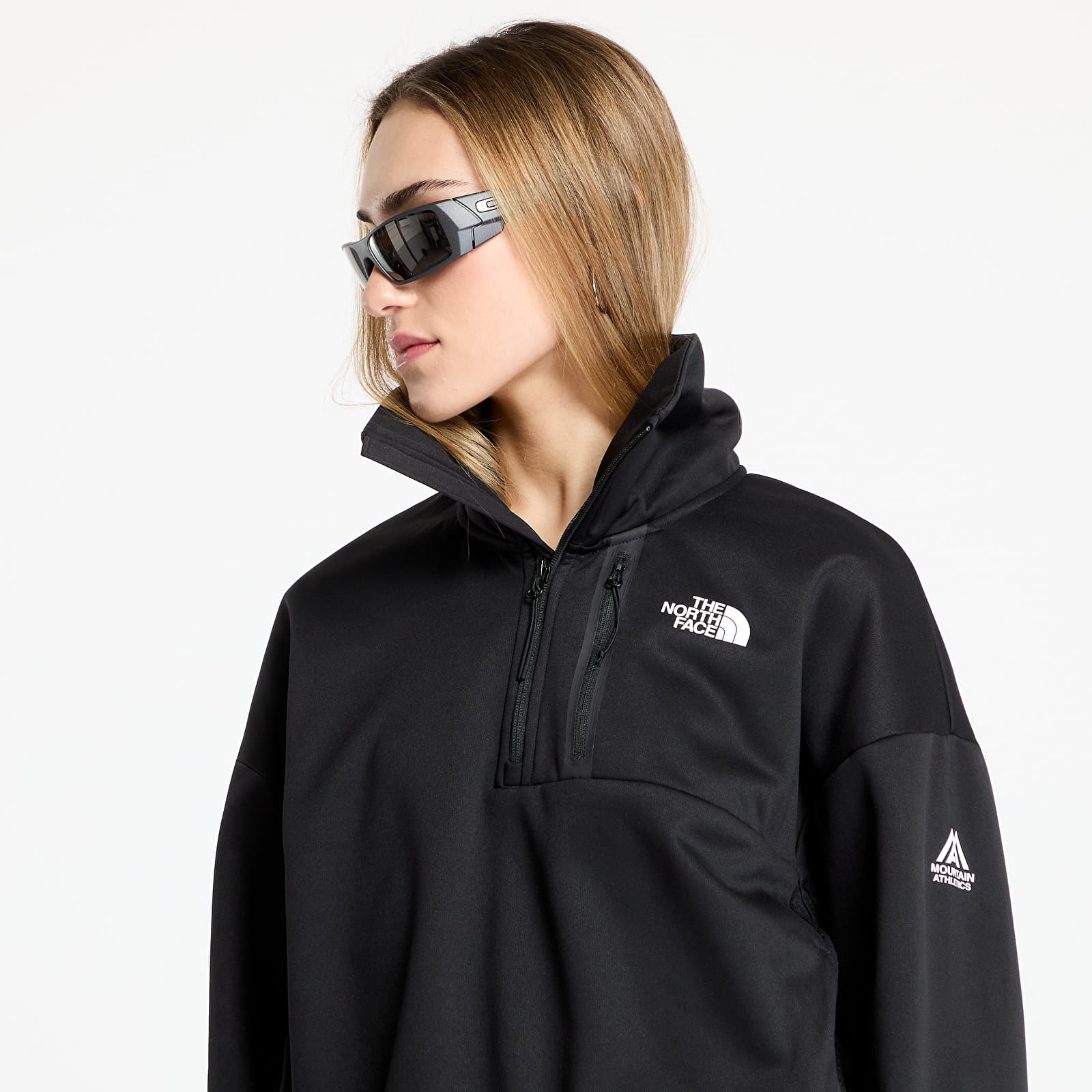 Women's hoodies The North Face Ma Fleece Interest 1/4 Zip Sweashirt TNF Black