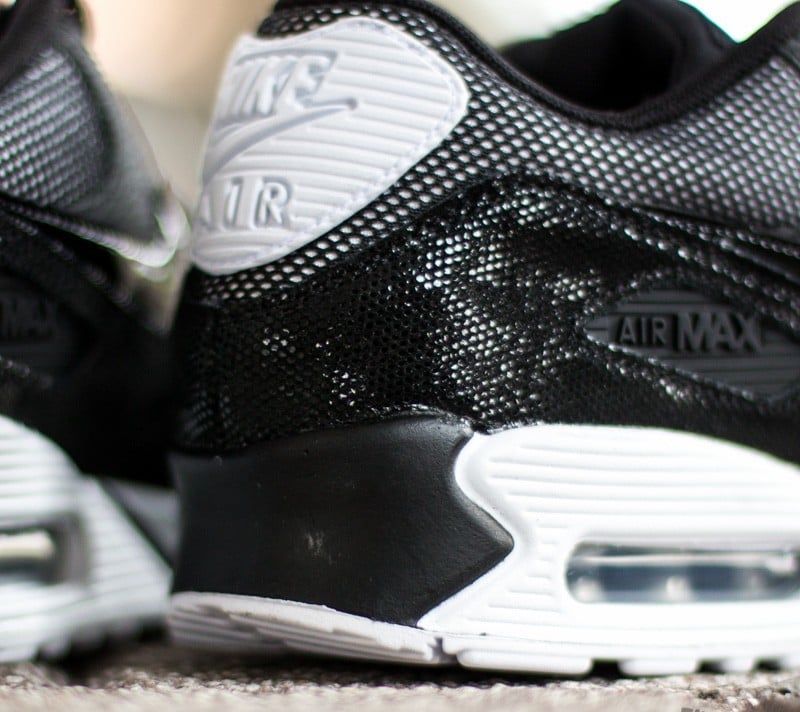 Women's shoes Nike Wmns Air Max 90 Premium Black/White-Metallic Silver